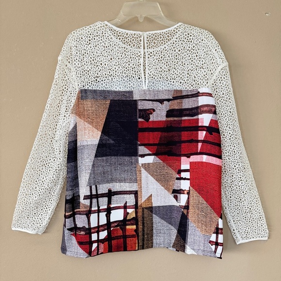 NWT Clover Canyon GRADIENT PLAID EYELET Top Size XS Retail $325 - Picture 5 of 10